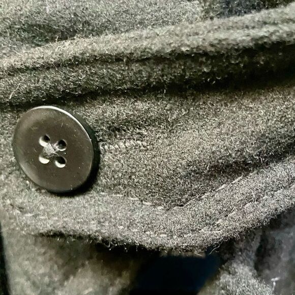 BLACK PEACOAT BY OLD NAVY MEDIUM EXCELLENT CONDITION - Picture 4 of 7